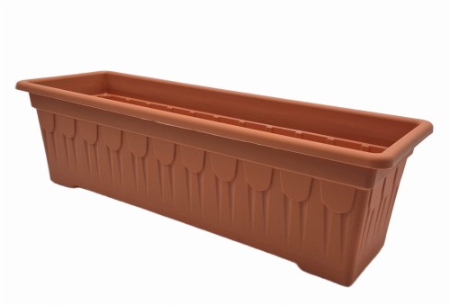 Skrzynka balkonowa 50cm TERAKOTA jasny brąz Vodar