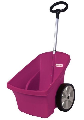 Wózek ogrodowy LEKKI Różowy DOMELO 67L