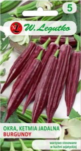 OKRA, KETMIA BURGUNDY LEGUTKO
