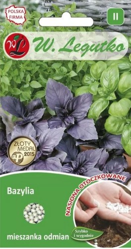 Bazylia mieszanka odmian, otoczkowana LEGUTKO