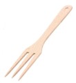 Widelec drewniany 27cm NATURALNY 3-zębny