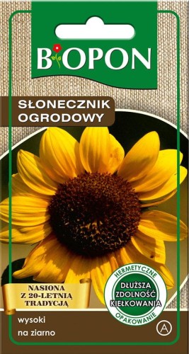 Słonecznik ogrodowy Jadalny na ziarno BIOPON 10g