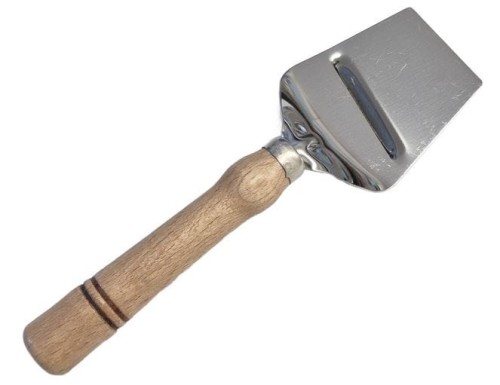 Krajacz NÓŻ do sera metalowy z DREWNIANĄ rączką
