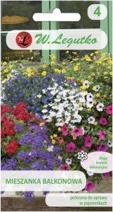 Mieszanka balkonowa roślin kwitnących LEGUTKO