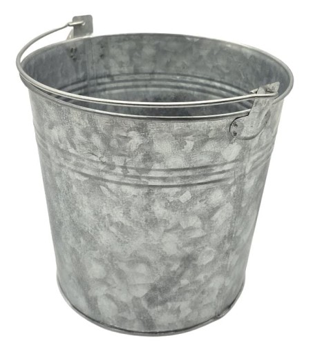 Wiadro ocynkowane MAŁE doniczka OSŁONKA 16cm