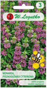 Monarda pysznogłówka cytrynowa Różowa LEGUTKO