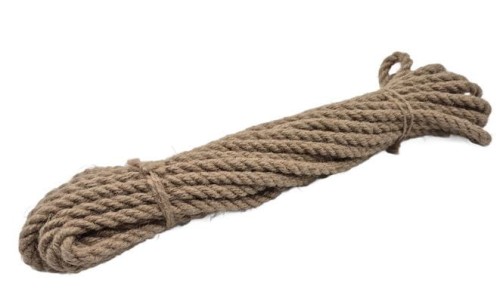 Linka jutowa 10mb fi 9mm NATURALNA do ogrodu i dekoracji