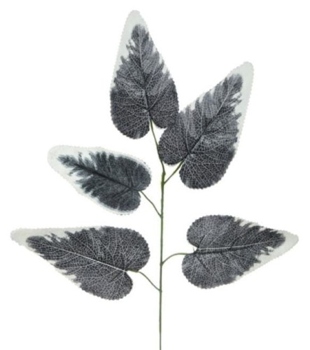 Sztuczna roślina EPIPREMNUM liść czarno-biały GAŁĄZKA delikatna