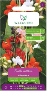 Fasola ozdobna pnąca Mix kolorów LEGUTKO