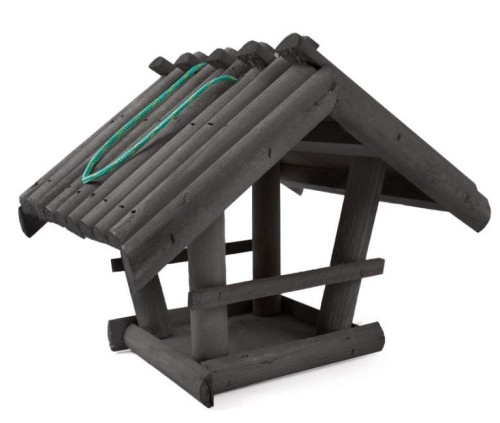 Karmnik dla ptaków SZARY 33x28x27h stołówka T0015SZ