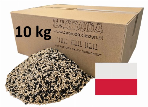 Słonecznik dla ptaków 90% łuskany 10kg, karma
