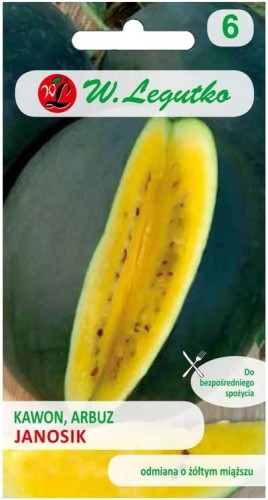 Kawon POLSKA ODMIANA arbuz Janosik Żółty LEGUTKO