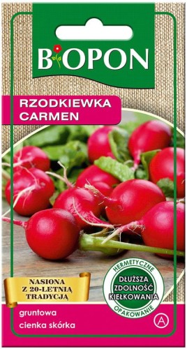 Rzodkiewka CARMEN okrągła Czerwona BIOPON