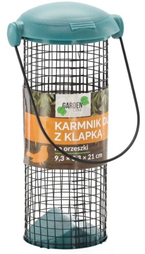 Karmnik TUBA z KLAPKĄ na pyzy lub orzeszki 9,3 x 8,3 x 21cm