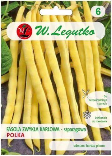 Fasola szparagowa karłowa Żółta Polka 40g LEGUTKO