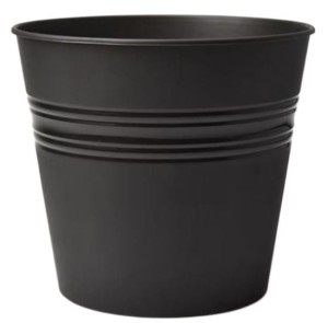 Doniczka wiadro 17cm GRAFIT plastikowa lekka