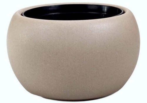 Doniczka Sphere Wood Beż KAWA z MLEKIEM 29cm DOMELO