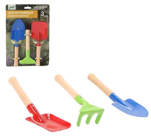 Zestaw narzędzi ogrodowych MAŁY OGRODNIK łopatki, grabki