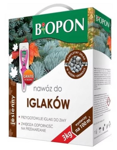 Nawóz jesienny do iglaków BIOPON 3kg