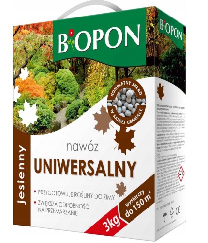 Nawóz jesienny uniwersalny do ogrodu BIOPON 3kg