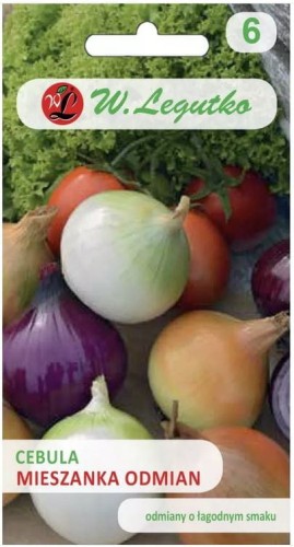 Cebula Mix odmian żółta, czerwona, biała LEGUTKO
