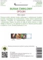 Burak ćwikłowy Opolski podłużny LEGUTKO 20g