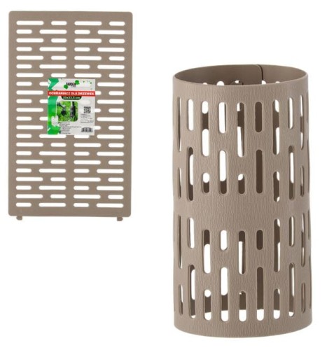 Osłonka OCHRANIACZ 1szt dla pni drzewek 20 x 33,5 cm elastyczny BEŻOWY