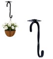Hak wieszak na doniczkę OZDOBY lampiony 21cm czarny