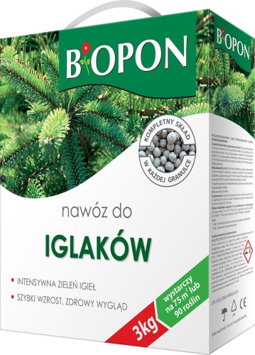 Nawóz granulowany do iglaków BIOPON 3kg