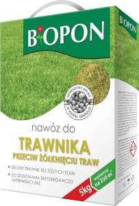Nawóz przeciw żółknięciu traw Granulowany BIOPON 5kg