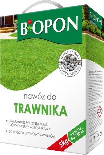 Nawóz granulowany 5kg do trawnika BIOPON 