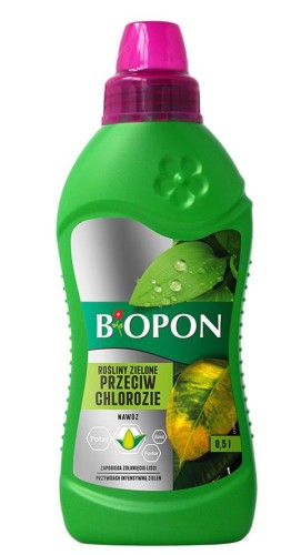 Nawóz do roślin przeciw chlorozie 0,5L Płynny BIOPON 