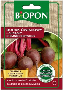 Burak ćwikłowy okrągły ciemnoczerwony BIOPON