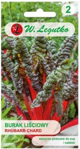 Burak liściowy Rhubard Chard czerwony LEGUTKO 5g