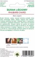 Burak liściowy Rhubard Chard czerwony LEGUTKO 5g
