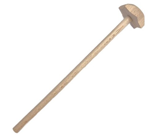 Mątewka kuchenna 20 cm GWIAZDKA drewniana NATURALNA L153