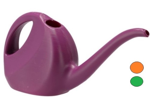 KONEWKA plastikowa z DŁUGĄ wylewką 2L KOLOR MIX