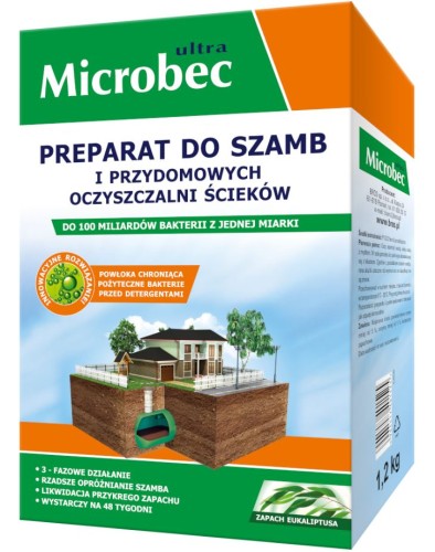 Microbec ULTRA Saszetki do SZAMB i OCZYSZCZALNI 18szt/25g EUKALIPTUS BROS