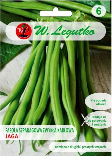 Fasola szparagowa KARŁOWA zielona Jaga 40g LEGUTKO