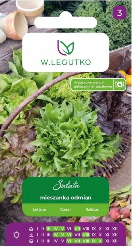 Sałta MIX odmian nasiona otoczkowane LEGUTKO