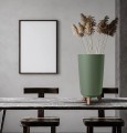 Doniczka Gracia na nóżkach WYSOKA Tubus Slim Effect DGTL240 CZARNA