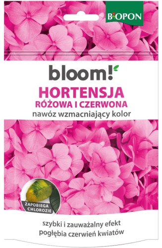 Nawóz wzmacniający kolor BLOOM hortensje różowe i czerwone 200g