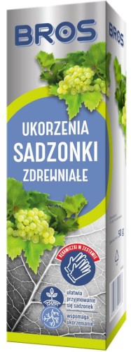 Ukorzeniacz sadzonki zdrewniałe 70g BROS + rękawiczki ogrodnicze