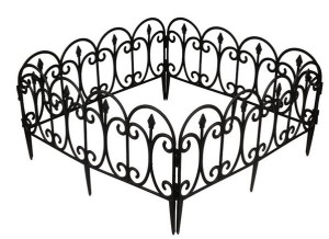 Płotek rabatowy dekoracyjny dł. 242cm z TWORZYWA 4 elementy