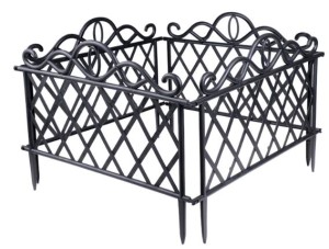 Płotek rabatowy dekoracyjny dł. 192cm ROMANTYCZNY z TWORZYWA 