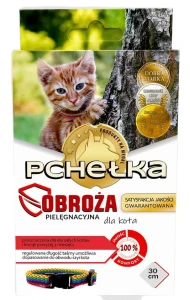 Obroża na pchły dla KOTA 30cm TĘCZA PCHEŁKA 