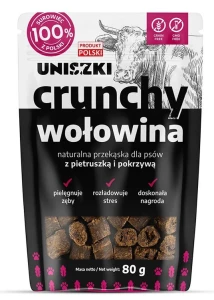 Przysmak dla psa gryzak 80g Crunchy wołowina pietruszka pokrzywa SOFT naturalny
