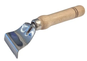Skrobak do ryb 12x4cm łapacz łusek stal nierdzewna drewniana rączka nóż