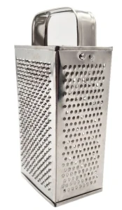 Tarka do warzyw 20x9cm metalowa czworoboczna do sera warzyw Laserwood