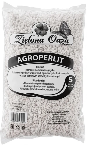 Perlit ogrodniczy 5L spulchniacz podłoża spulchnia glebę Zielona Oaza